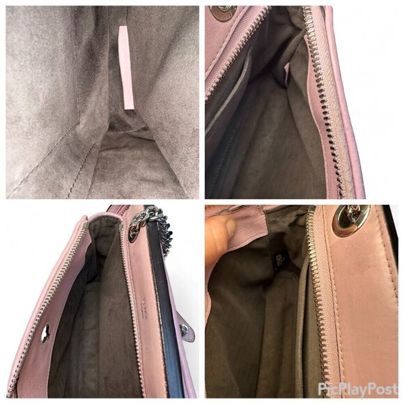 FENDI Dotcom Click Quilted Chain Shoulder Bag Peonia Pink (w detachable pouch) - Picture 15 of 16